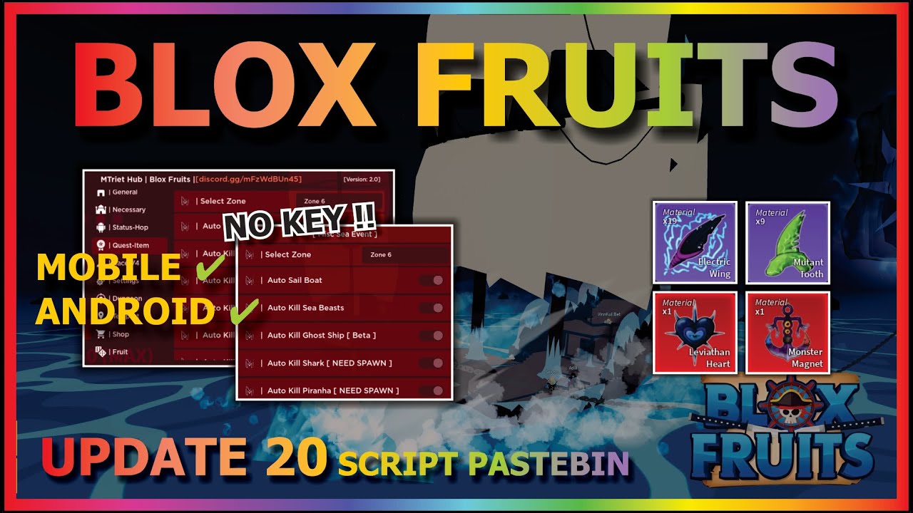 Blox Fruits Script Update 20 Auto Farm Sea Event Auto Leviathan