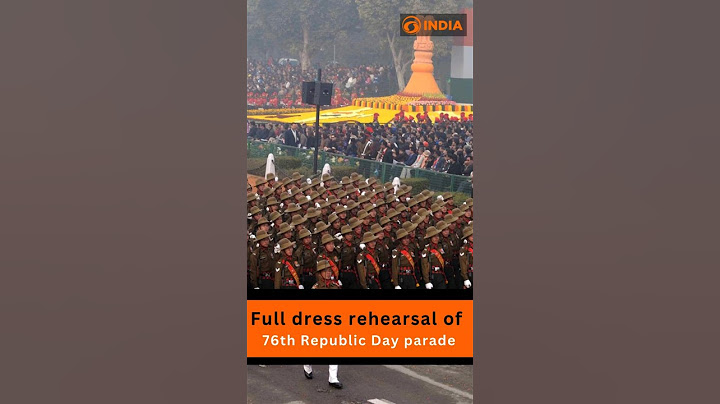 Full dress rehearsal of 76th Republic Day parade