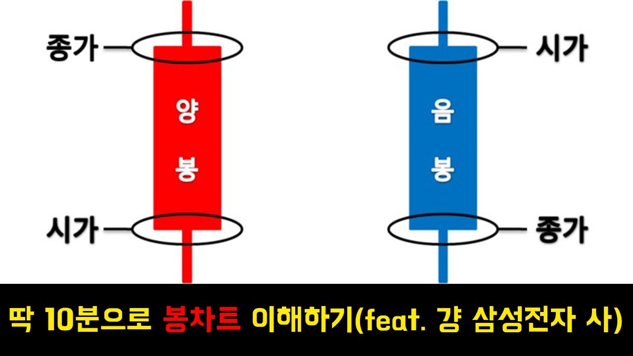 봉차트 보는 법｜양봉 음봉 의미와 시가 종가 보는 법 - YouTube