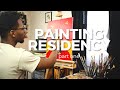 Painting residency sketching and underpainting