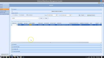 WAREHOUSE MANAGEMENT SYSTEM