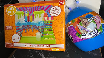 [ASMR] UNBOX Satisfying DIY SLIME kit from DOLLAR STORE