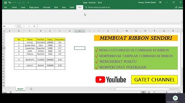 Excel - Membuat Menu Ribbon Sendiri - Custom Sesuka Hati