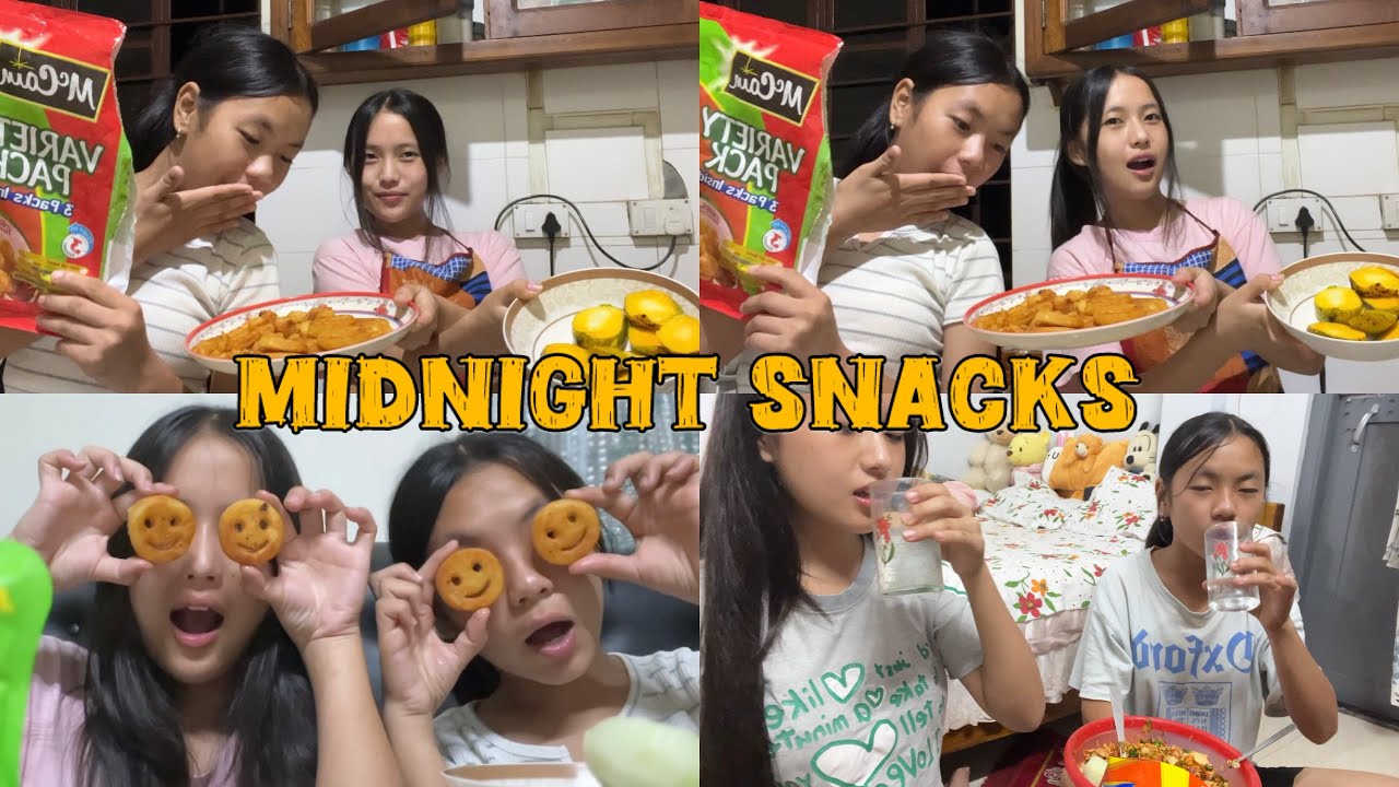 Ночные перекусы с младшей кузиной | Планы Момо провалились!😂