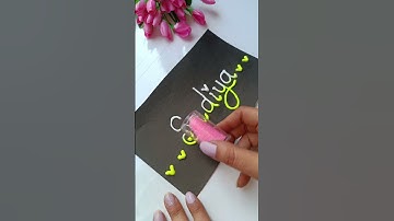 Magical Names Writing 🤯 😱 #comment #drawing #craft #diy #ytshorts #ytviral #viralvideo #yt
