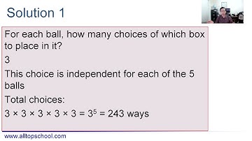 Math Competition Counting Problems Strategies - Ball and Boxes (1)