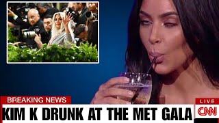 Kim K BREAKSDOWN After Met Gala BANNED Her Attendance For Bieng Drunk And Theft Designs