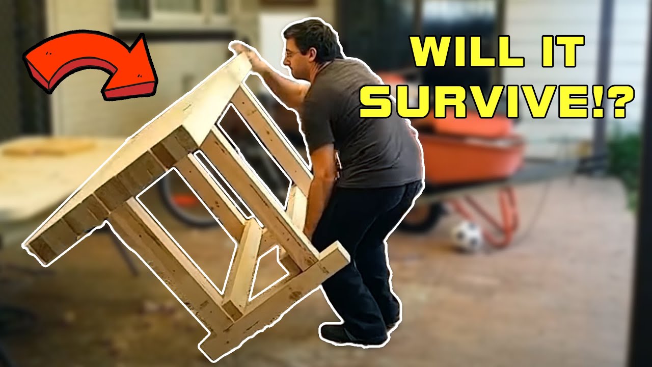 Buil   d a solid and cheap workbench (Part 1 of 2) - YouTube
