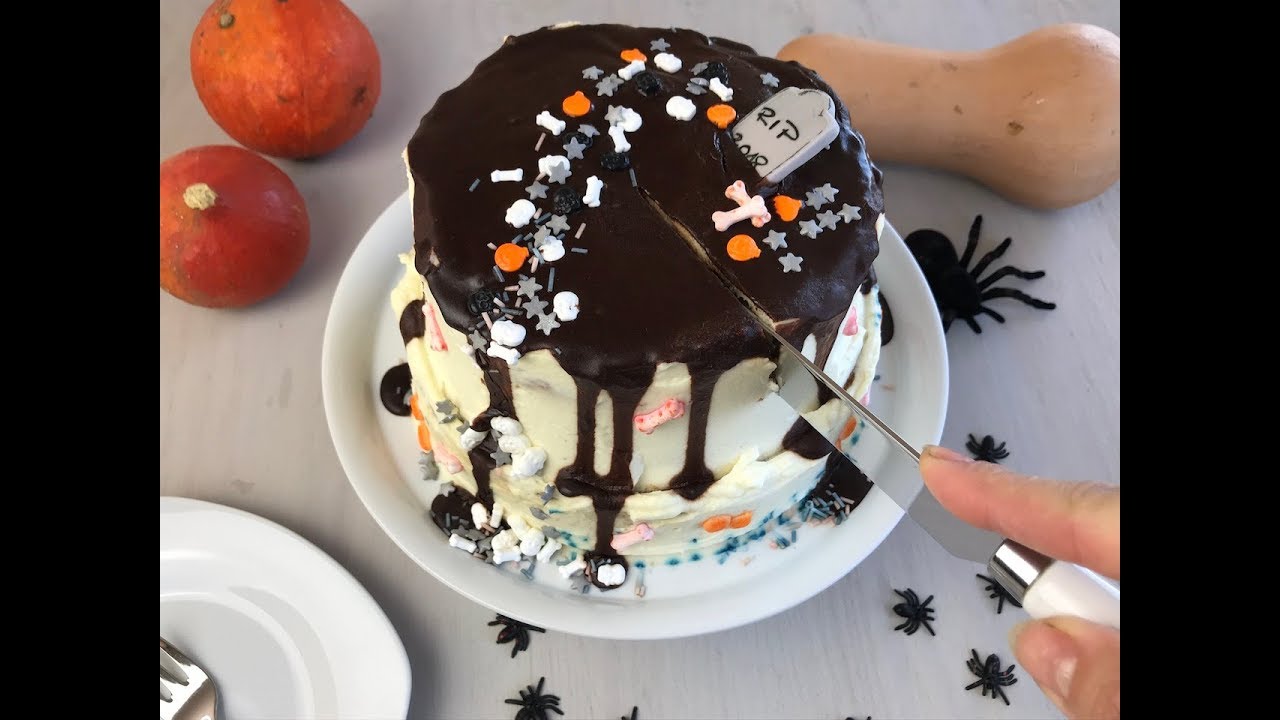 gruselige Halloween-Torte - einfaches Rezept zum nachbacken - YouTube