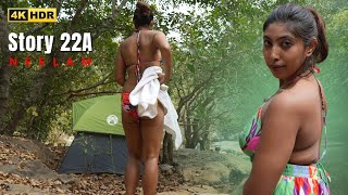 Overnight Camping In Forest | Story 22A | Neelam in Bushcraft | Forest Adventure | Camping  Night