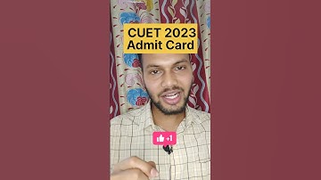 ✅ CUET Admit Card 2023• CUET 2023 ADMIT CARD Check out top comment 👇#studentsbuzz #cuet #yt #shorts