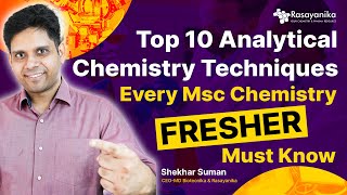 Top 10 Analytical Chemistry Techniques Every Msc Chemistry FRESHER Must Know! screenshot 1