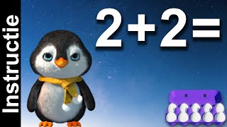 Optellen tot 10: 2 + 2 handelend met eieren in een eierdoos (vijfstructuur) screenshot 5