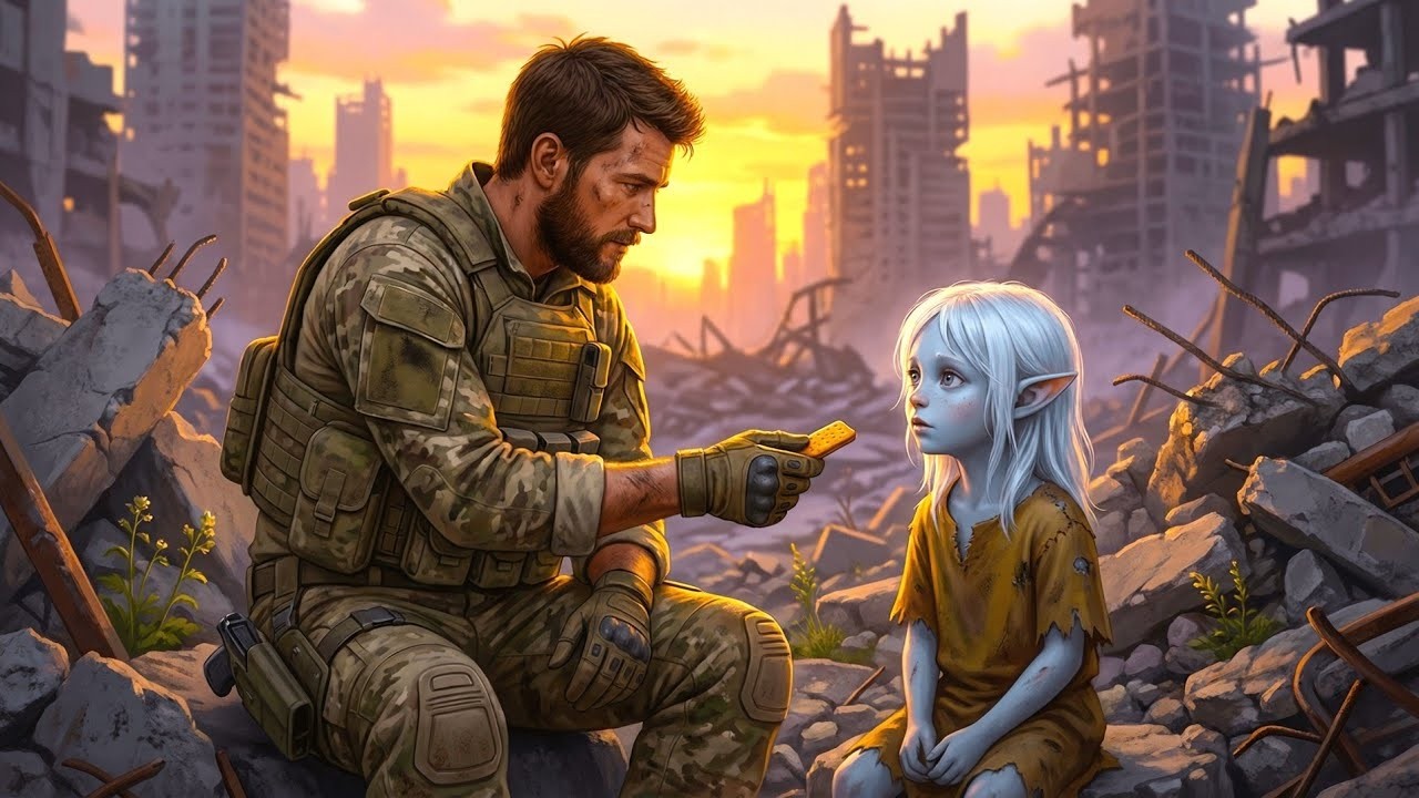 The Soldier Who Gave His Last Bite to an Alien Child | Heartwarming HFY Story