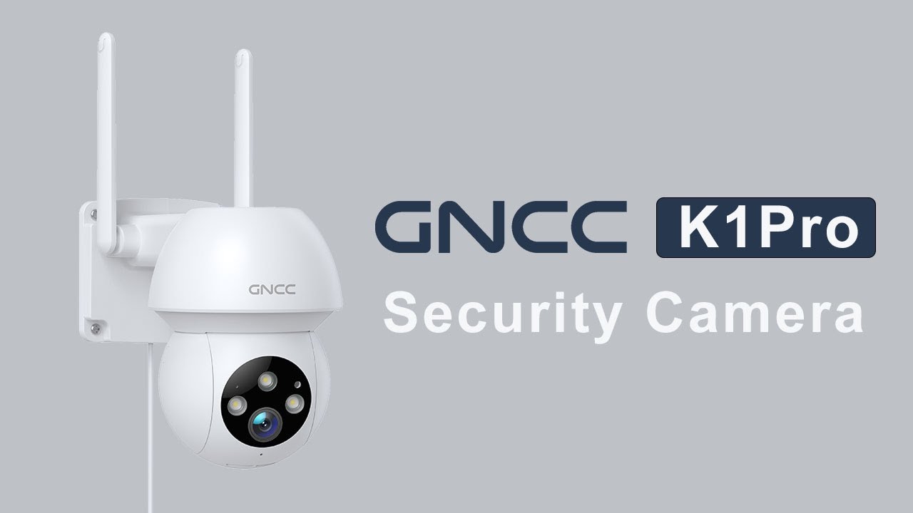 GNCC 2K Wi-Fi Outdoor Indoor Security Camera IP66 360° PTZ Camera