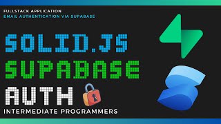 Solid.js Authentication with Supabase Tutorial | Build a Secure Login System 🔒 #SolidJS #supabase