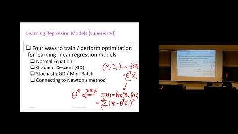 L4 - More Optimization of Least Square LR - 2019 Fall UVa CS 6316 Machine Learning Course