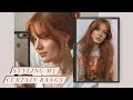 HOW I STYLE MY CURTAIN BANGS | LYDIA MURPHY