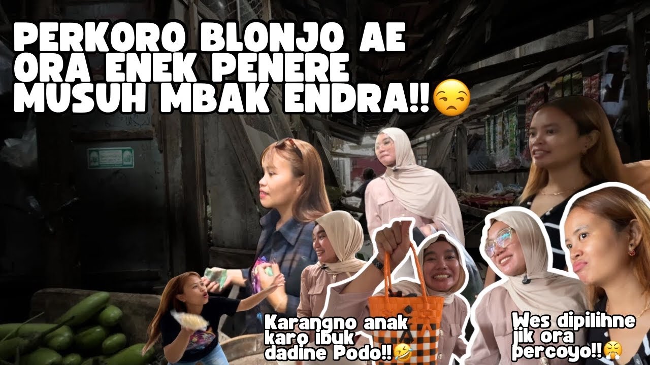 PRANK MBAK ENDRA DITINGGAL NDELIK NANG JERO PASAR - Mbak Endra ora percoyo Aku karo Mega😂‼️