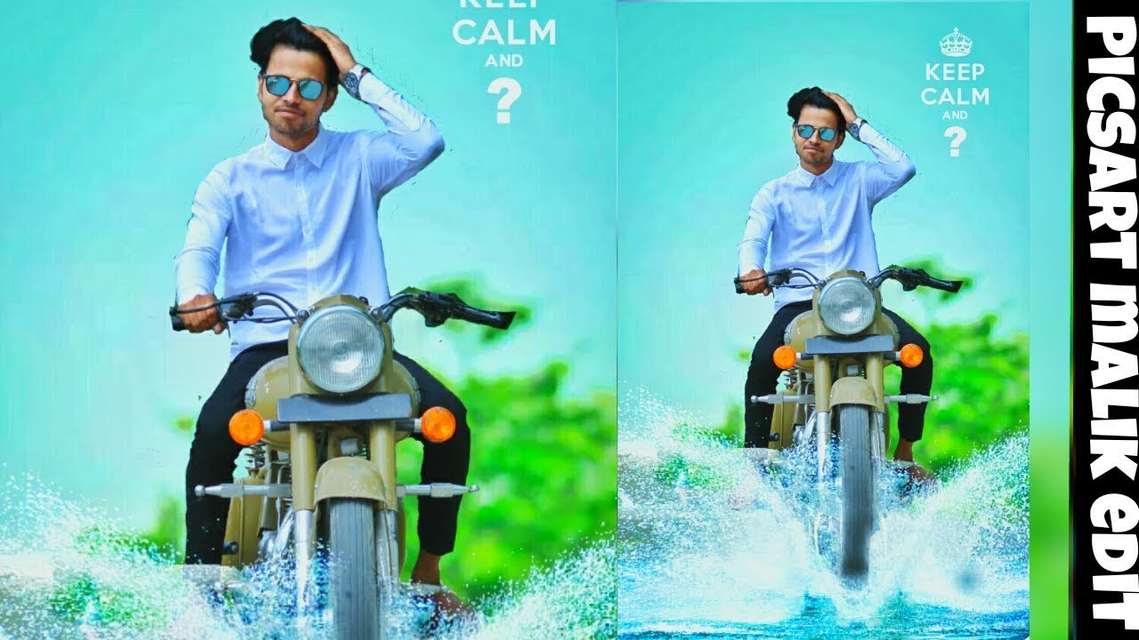 picsart bullet bike editing water picsart background change gopal pathak  like Photoshop - YouTube