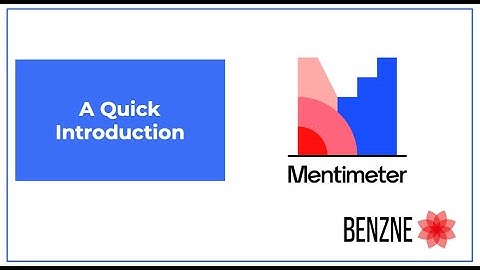 A Quick Introduction to Mentimeter