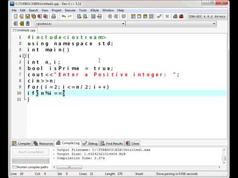 Program to Check Prime Number in C++ (HINDI / URDU) - by Zero One - YouTube