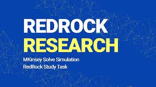 McKinsey Solve's New Game (2023 update) - Redrock Research (with footage)