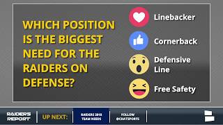 The oakland raiders finished 6-10 and after a frustrating year filled
with rumors drama, it's time to move onto 2018. has lot of talent on
...