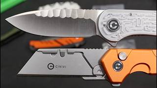 aMAZEing CIVIVI Knives: Cool Utility. Space Age+Rock Grind! & Sencut