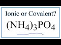 Ionic Compounds and Polyatomic Ions