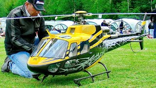 Huge !!! Rc As-350 Ecureuil / Amazing Scale Model Electric Helicopter / Flight Demonstration !!!