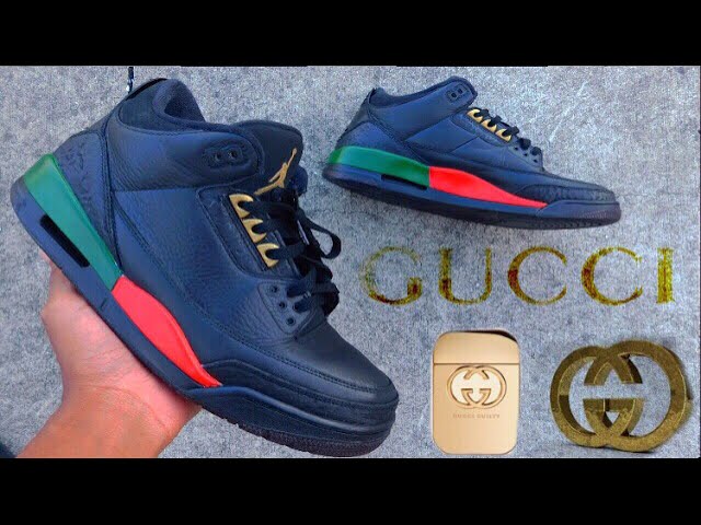 Air Jordan Gucci 3's Custom 
