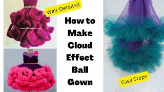 How to make a Cloud-effect Ball dress. screenshot 4