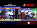 Justice league task force  mega drive genesis  snes  comparison  dual longplay