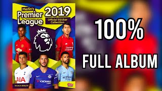 Merlin's Topps Full Sticker Album Premier League 2019 100% COMPLETE, LLENO, COMPLETO, ЗАПОЛНЕННЫЙ