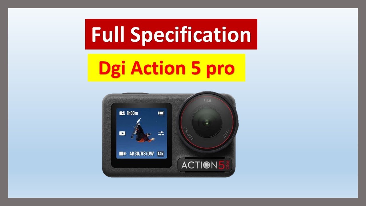 dgi action 5 pro. Specification. - YouTube