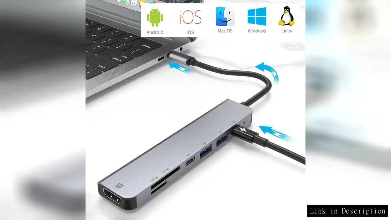 Laptop Docking Station SD/TF card reader USB TO HDMI-compatible Game Adapter usb hub Splitter Conver