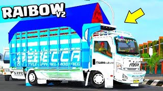 Mod Bussid Terbaru Truck Isuzu Nmr71 Rebecaca Raibow V2, Full Anim, Super Detail || BUSSID V3.6.1