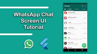Build WhatsApp Chat Screen UI in Flutter | [Avatars, Scroll Screen] | WhatsApp Flutter Tutorial