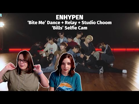 Enhypen 'Bite Me' Dance Practice x Relay Studio Choom 'Bills' Selfie Cam Video Reaction