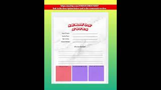 Sermon Notes PDF Printable Sheet.