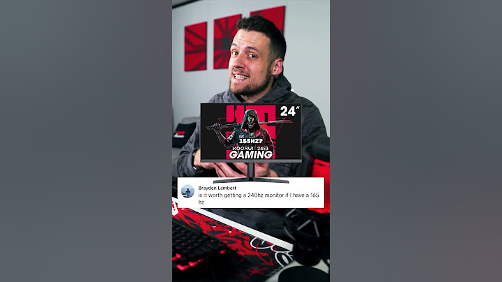 240Hz vs 165Hz for PC Gaming?