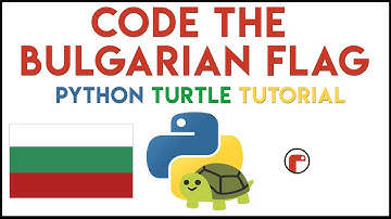 Python Turtle - Code the Bulgarian Flag Tutorial