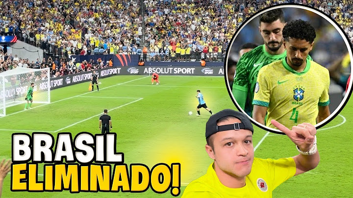 BRASIL ELIMINADO DA COPA AMÉRICA NOS PÊNALTIS! Brasil x Uruguai