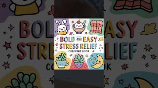 Bold Easy Stress Relief Coloring Pages Bundle Sell on Etsy Amazon More Instant Download