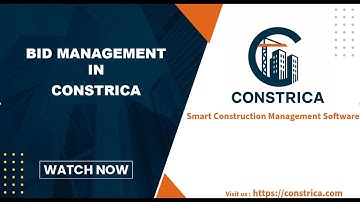 Constrica Demo | Project Creation, BOQ Comparison & Bid Management