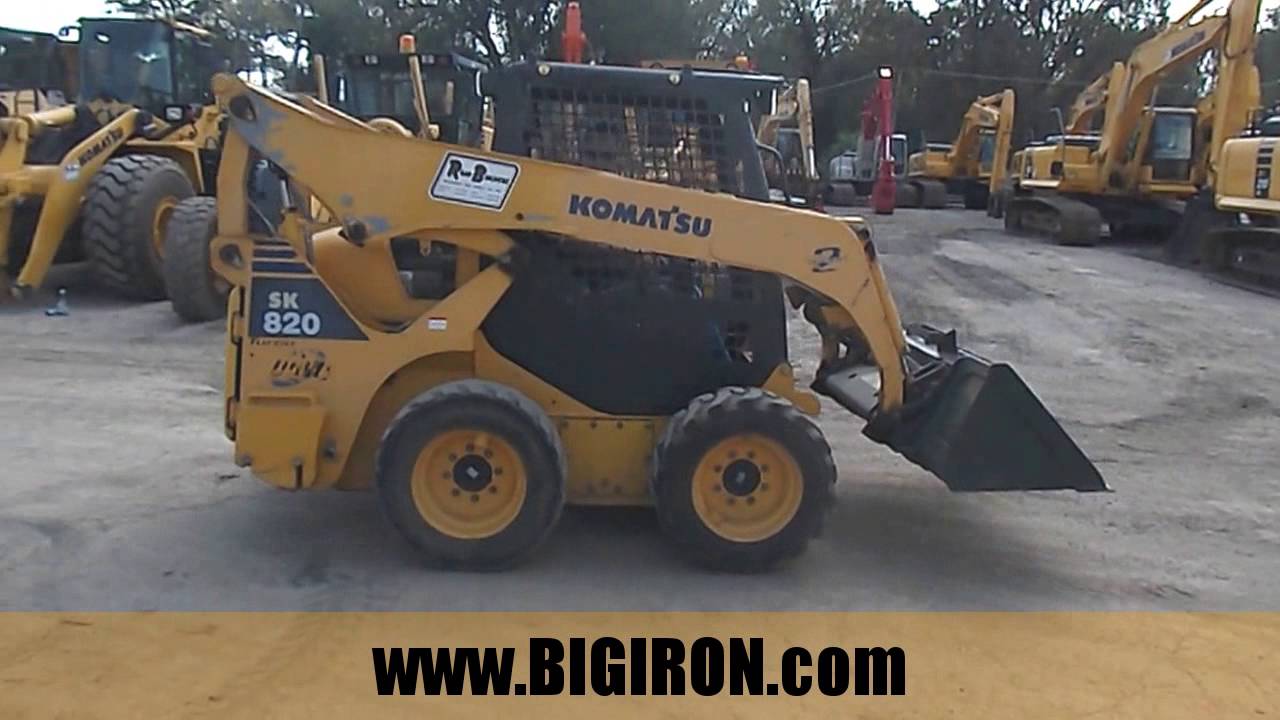 Big Iron Online Auction 10 26 16 05 Komatsu Sk0 5 Skid Steer Youtube