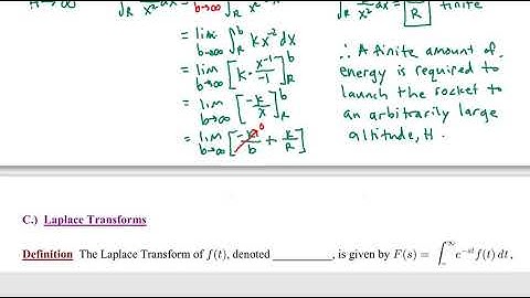 8.8.2 Applications Involving Improper Integrals