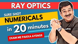 RAY OPTICS 💥SURE SHOT Numericals in 20 minutes🌞Class 12 Physics  Subscribe @ArvindAcademy