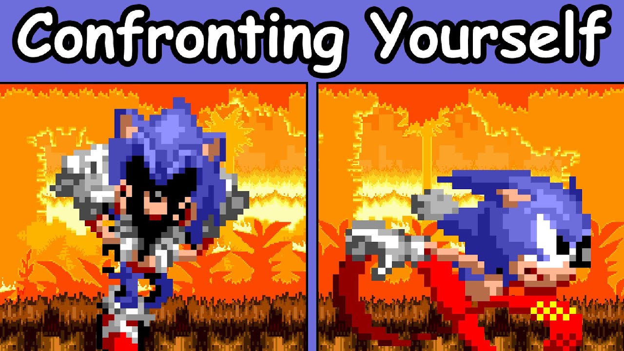 FNF VS Sonic.EXE: Confronting Yourself (Retake) · Jogar Online Grátis